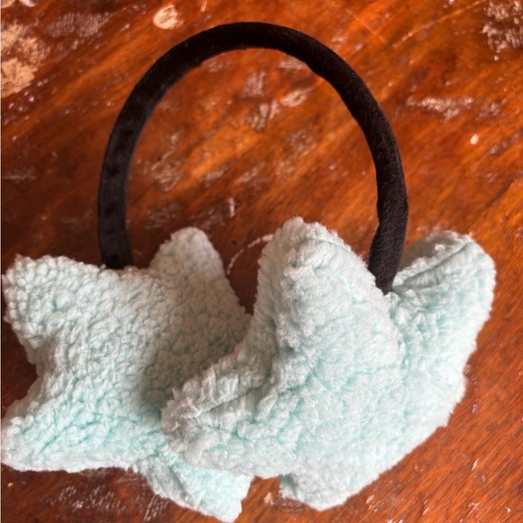Original Handsomegirly Teal Star Shaped Handmade Earmuffs - Picture 1 of 5